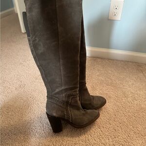 Vince Camuto Charcoal Heeled Boots